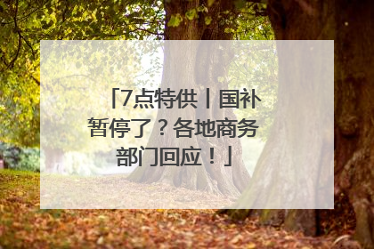 7点特供丨国补暂停了？各地商务部门回应！